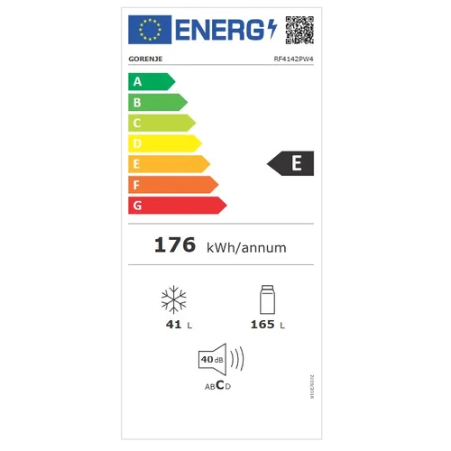 Gorenje RF4142PW4 dviejų durų šaldytuvas, balta image 3