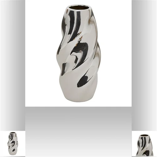 Vaza Atmosphera Twisted 210137, 21 cm, sidabro image 3