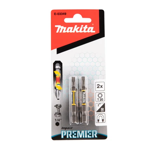 Makita E-03349 E-form Torsion sukimo antgalis, T20-50mm, 2vnt. Impact Premier image 2