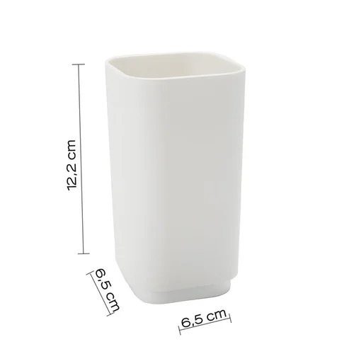 Gedy Seventy 639822 dantų šepetėlių stiklinė Balta image 2