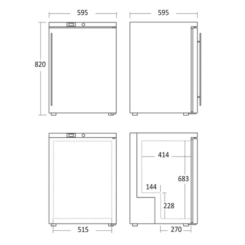 Šaldytuvas Scandomestic SK 145 E (145 L) image 3