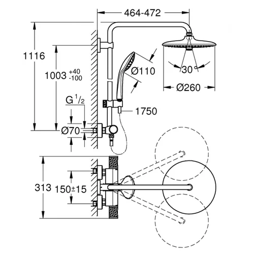 Grohe EUPHORIA SYSTEM 260, 27296003 image 3