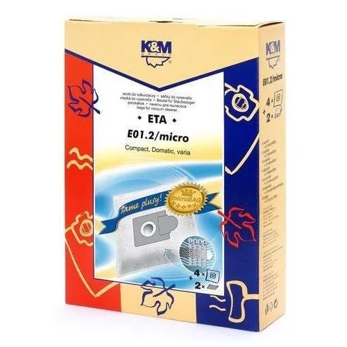 K&M E01 Micro dulkių siurblio maišeliai, 4 vnt. image 2