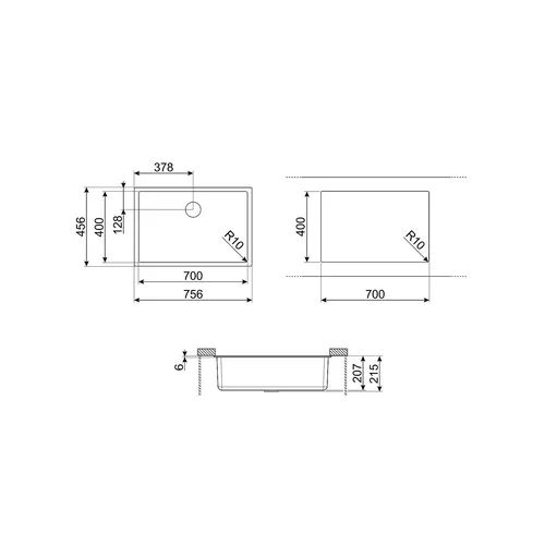 Plautuvė Smeg VZP76B, dvigubo montavimo galimybė image 2