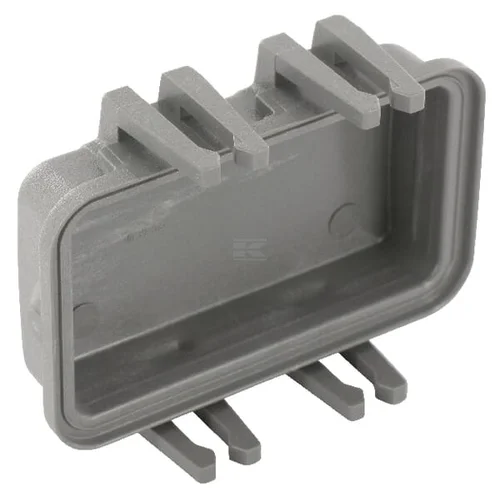 Harting HAN 10B dangtelis su 4 įžeminimo plokštės užraktais, plastikinis image 2