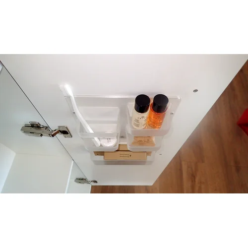 Kame SCANDIC Ūkinė spintelė 35 cm balta blizgi image 3
