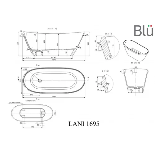 BLU LANI 1700 Evermite Vonia su persipylimu image 3