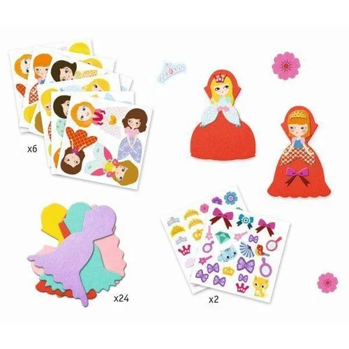 Djeco Lipdukai I love princesses DJ09053 50 vnt image 3