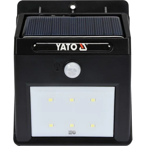 Yato Sieninis šviestuvas 6 SMD LED su saulės baterija image 2