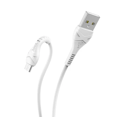 Hoco X37 Cool Power microUSB 1.0m Baltas USB kabelis image 2