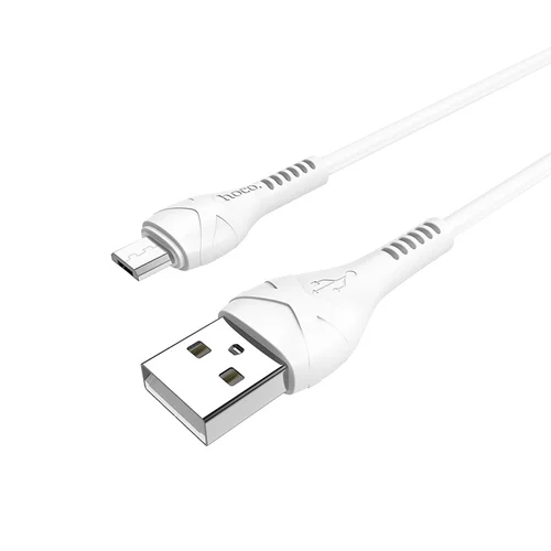 Hoco X37 Cool Power microUSB 1.0m Baltas USB kabelis image 3