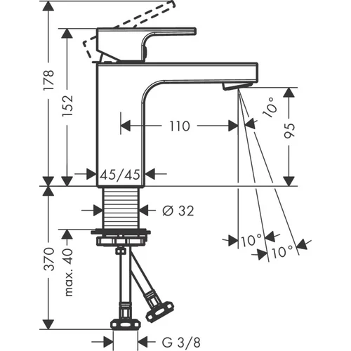Hansgrohe Vernis Shape 71569670 Juodas matinis image 2