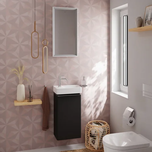 Hansgrohe Xelu Q 54012000 praustuvo spintelė, pilka matinė, kairieji vyrių image 2