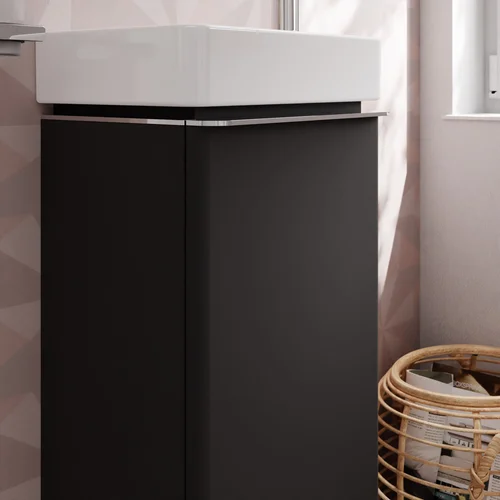 Hansgrohe Xelu Q 54012000 praustuvo spintelė, pilka matinė, kairieji vyrių image 3