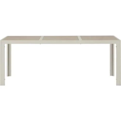 Lauko stalas 195 x 90 x 74 cm, smėlio pilkas image 2