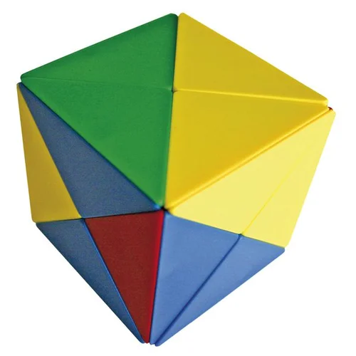 Magnetinis kubas (24 magnetinių trikampių) 8x8x8 cm image 3