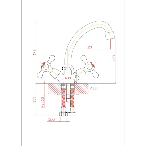Maišytuvas virtuvinis B849-4 Chromas image 2