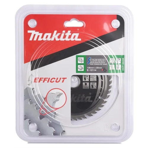 Medienos pjovimo pjūklas Makita 136X1.4X20mm 23° T45 E-12114 image 2
