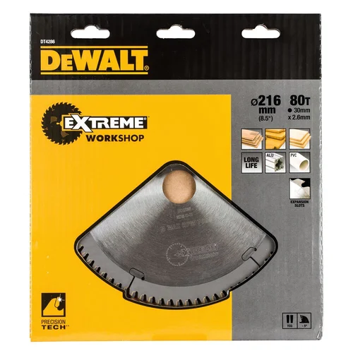 DeWalt Pjov. diskas medienai 216mmx30mm 80T image 2