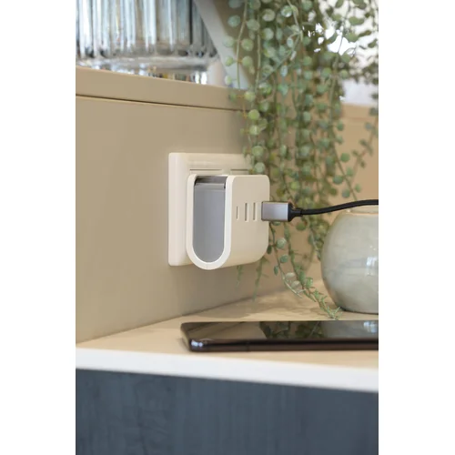 Kroviklis 3x USB-A, 1x USB-C, baltas/pilkas image 3