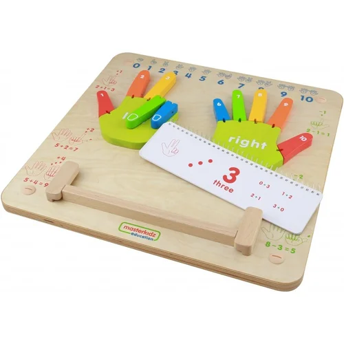Masterkidz rankų formos medinės lentelės su skaičiais image 2