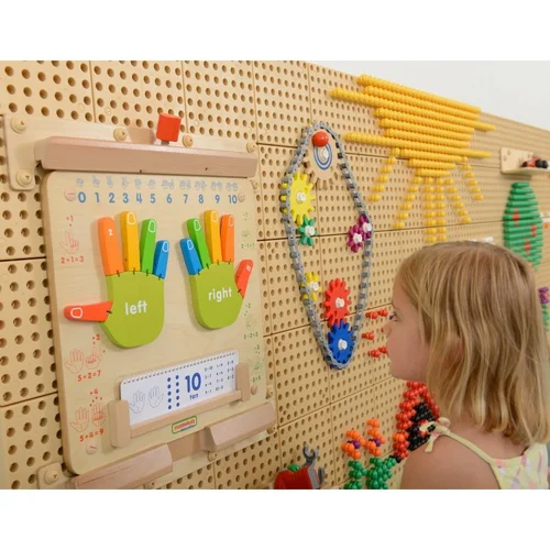 Masterkidz rankų formos medinės lentelės su skaičiais image 3