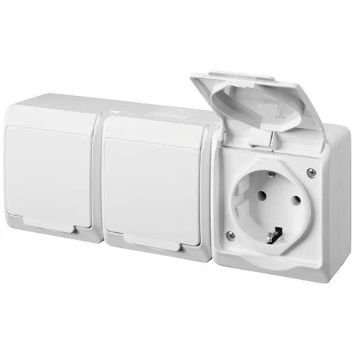 ELEKTRO-PLAST Hermes Trivietis kištukinis lizdas IP44 image 2