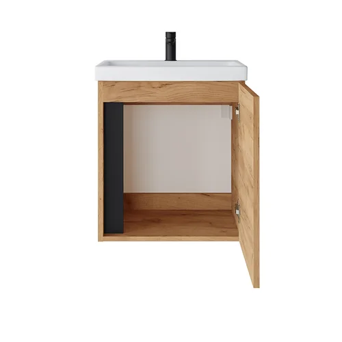 Vonios spintelė su praustuvu Riva SA50A-5B Gold Craft Oak image 3