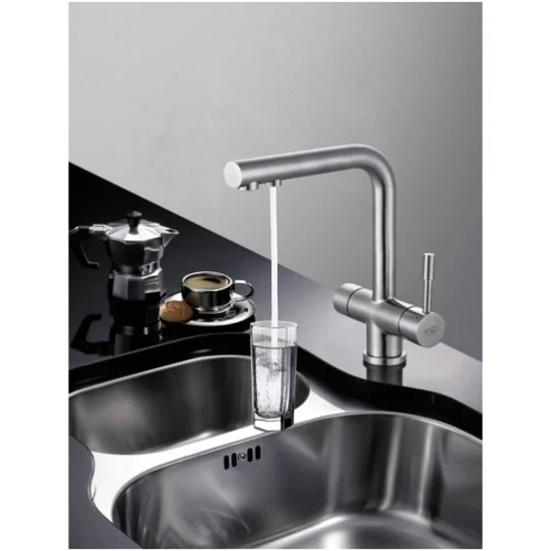 Blue Water Zara Inox Virtuvinis maišytuvas su filtravimo jungtimi image 3
