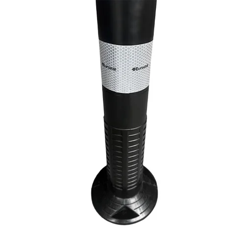 Eurostal Lankstus įspėjamasis signalinis kelio stulpelis 750 mm juodas image 2
