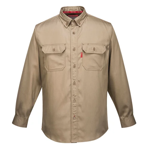 Portwest FR89 Darbo marškiniai M Khaki image 2