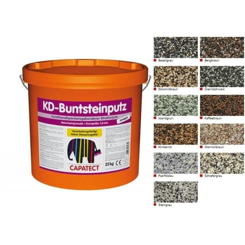 Caparol KD mozaikinis dekoratyvinis tinkas Buntspeinputz Klinkerrot, 25 kg image 2