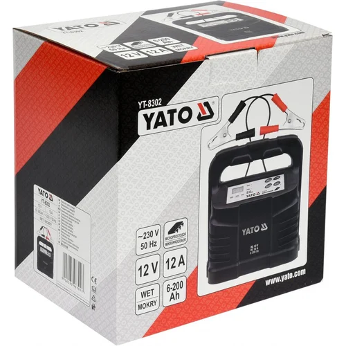 Yato YT-8302 Akumuliatorių įkroviklis 12V 2/6/12A, 6–200Ah image 2