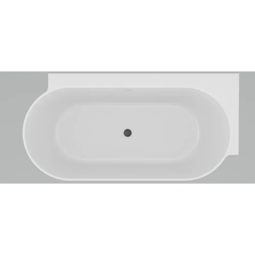 Vonia Freedom Corner II Tec 175x86 D, juoda/balta image 3