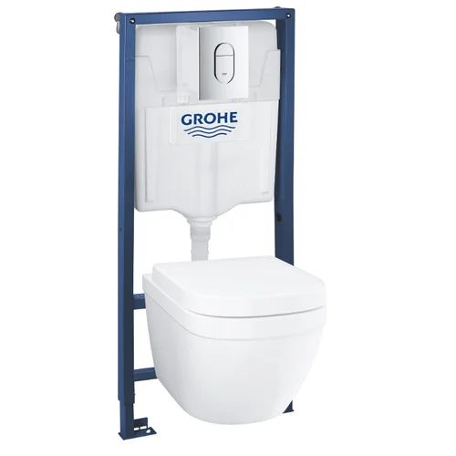 Grohe Rapid SL 4-in-1 rėmas su EuroCeramic pakabinamu klozetu (SoftClose) image 1