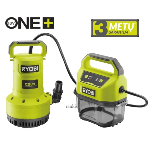 Ryobi RY18SPA-0 akumuliatorinis panardinamas siurblys, 18 V image 1