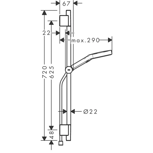 Hansgrohe Rainfinity 28745990 dušo komplektas, aukso image 2