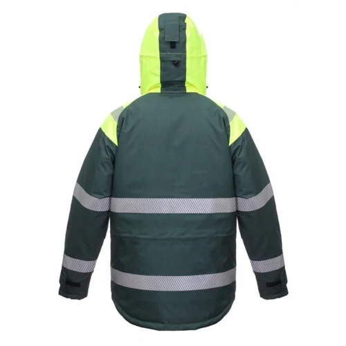 BoSafety WJ-GALAXY-1104 Žieminė darbo striukė su atšvaitinėmis juostomis – 4XL Hi-vis Geltona/Žalia image 3