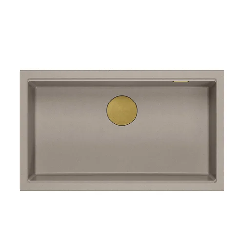 Quadron Logan 110 Akmens masės plautuvė, soft taupe image 1