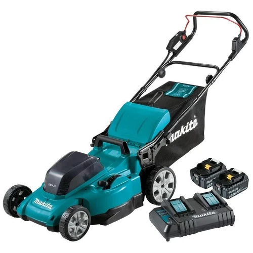 Akumuliatorinė vejapjovė MAKITA DLM480CT2, 2 × 18 V, 5 Ah image 1