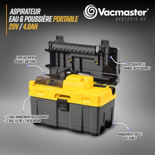 Vacmaster Professional Akumuliatorinis siurblys, 20 V image 3