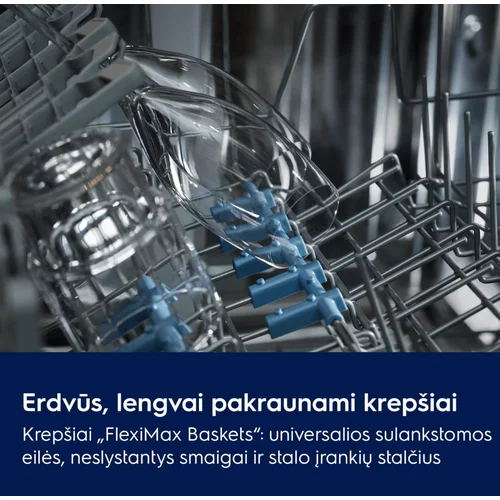 Electrolux 700 serija Įmontuojama indaplovė E72LB210S 60 cm image 3