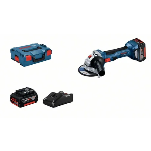 Bosch GWS 18V-7 akumuliatorinis kampinis šlifuoklis, 18 V, 2x4,0 Ah image 1