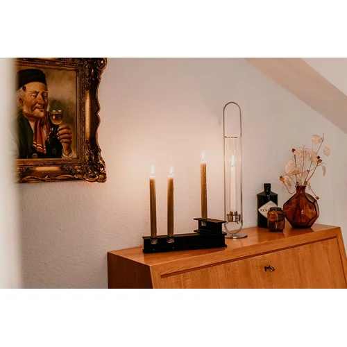 HOFATS Henry metalinė žvakidė 30 cm ilgio, Juoda image 2