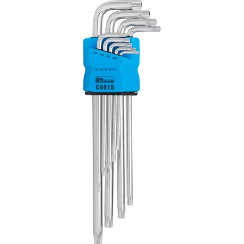 Richmann Ilgi šešiakampiai raktai TORX T10-T50, 9 vnt. image 2