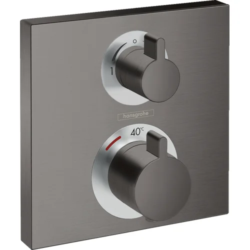 Hansgrohe Ecostat Square 15714340 potinkinis termostatinis maišytuvas Juoda image 1