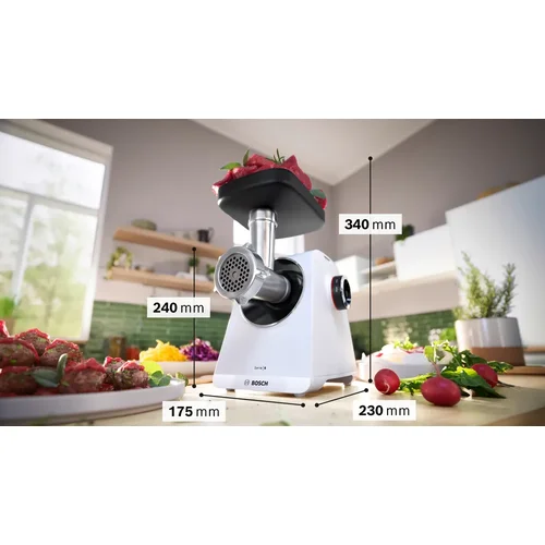 Bosch Mėsmalė MultiPower MFWS607W, 2100 W image 2