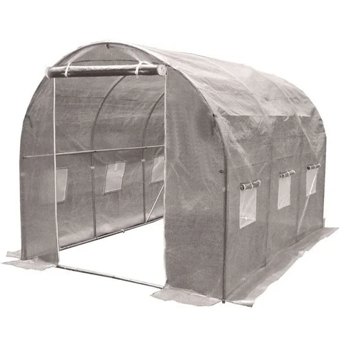 Šiltnamis su armuota plėvele, 7 m2, 2x3,5 m, pilkas image 1