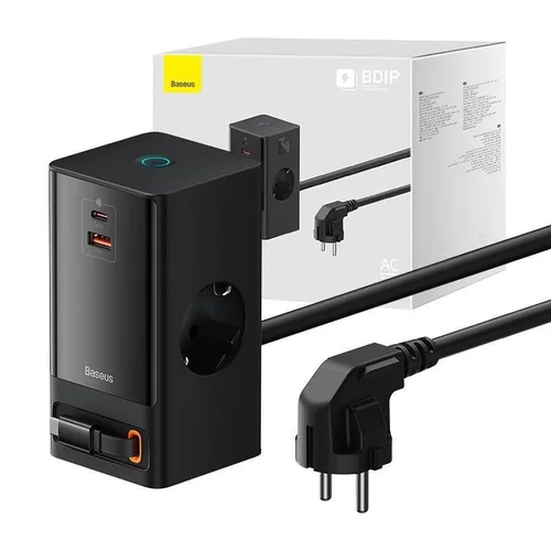 BASEUS PSLR000301 adapteris 1,5 m, 65 W Juoda image 3