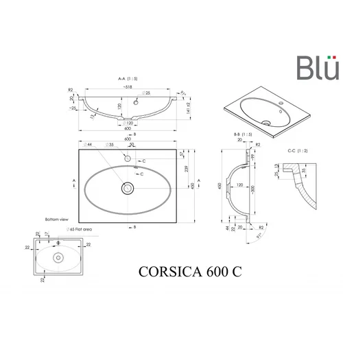 BLU CORSICA Praustuvas 120 x 45 cm image 2